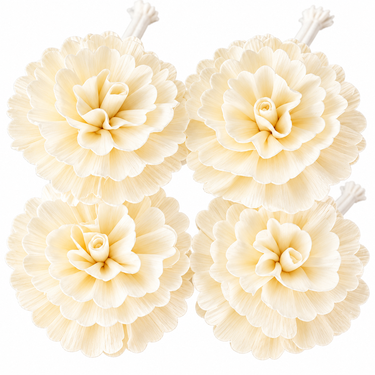 Carnation Diffuser Flowers on Strings (Medium) - Set of 4