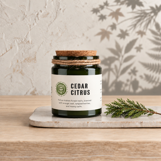 Cedar Citrus Soy Candle