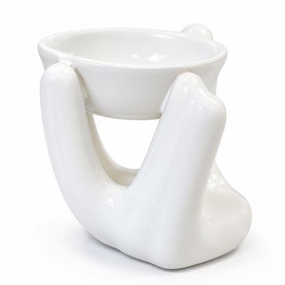 Helping Hand Oil Burner  - White