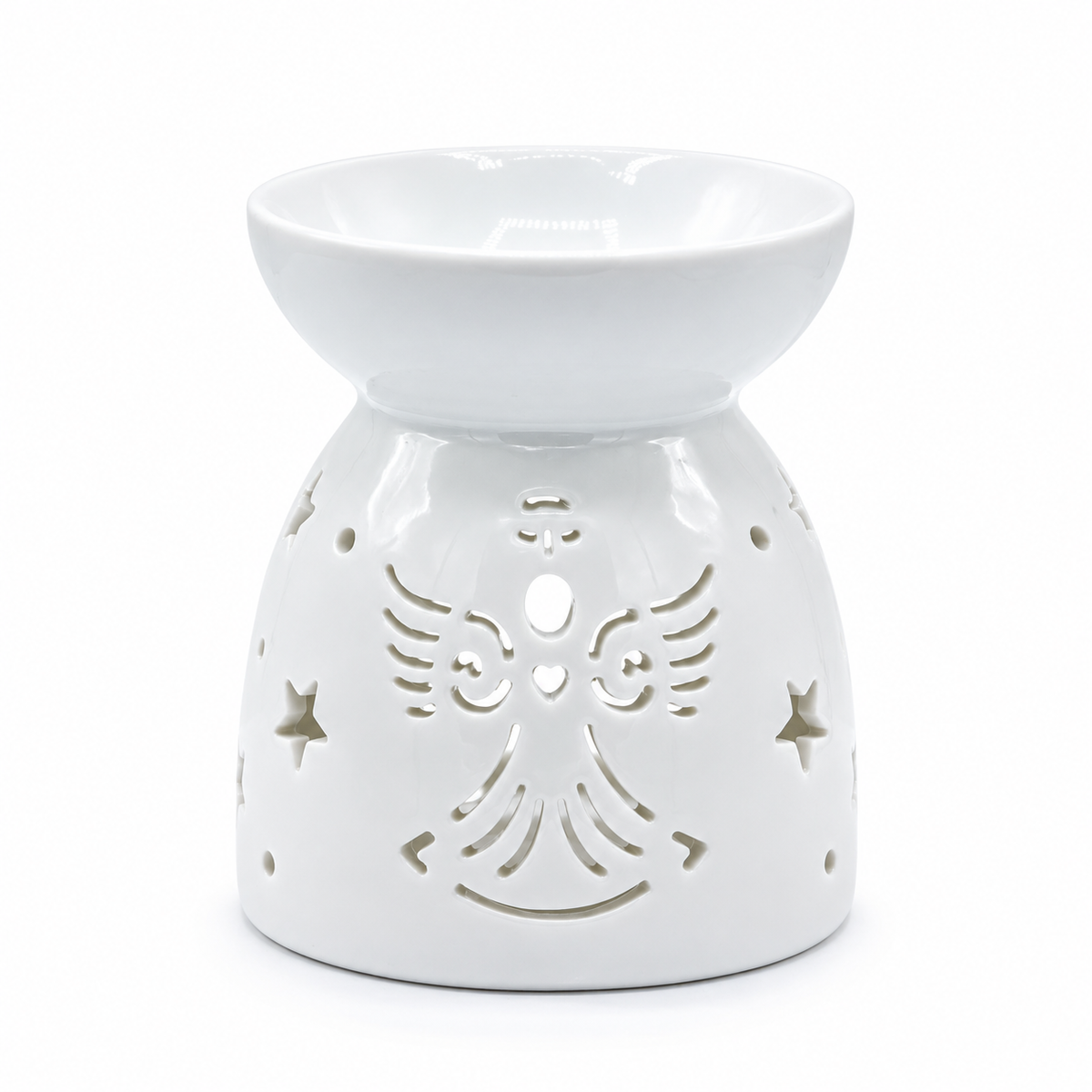 Oil Burner Angel Cut Out- White