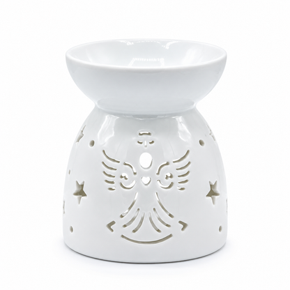 Oil Burner Angel Cut Out- White