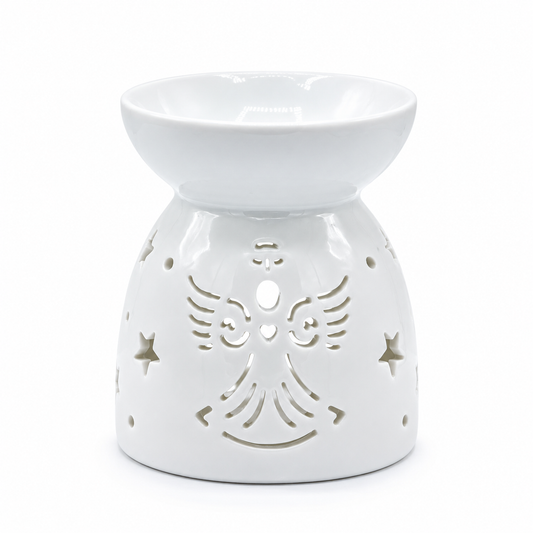 Oil Burner Angel Cut Out- White