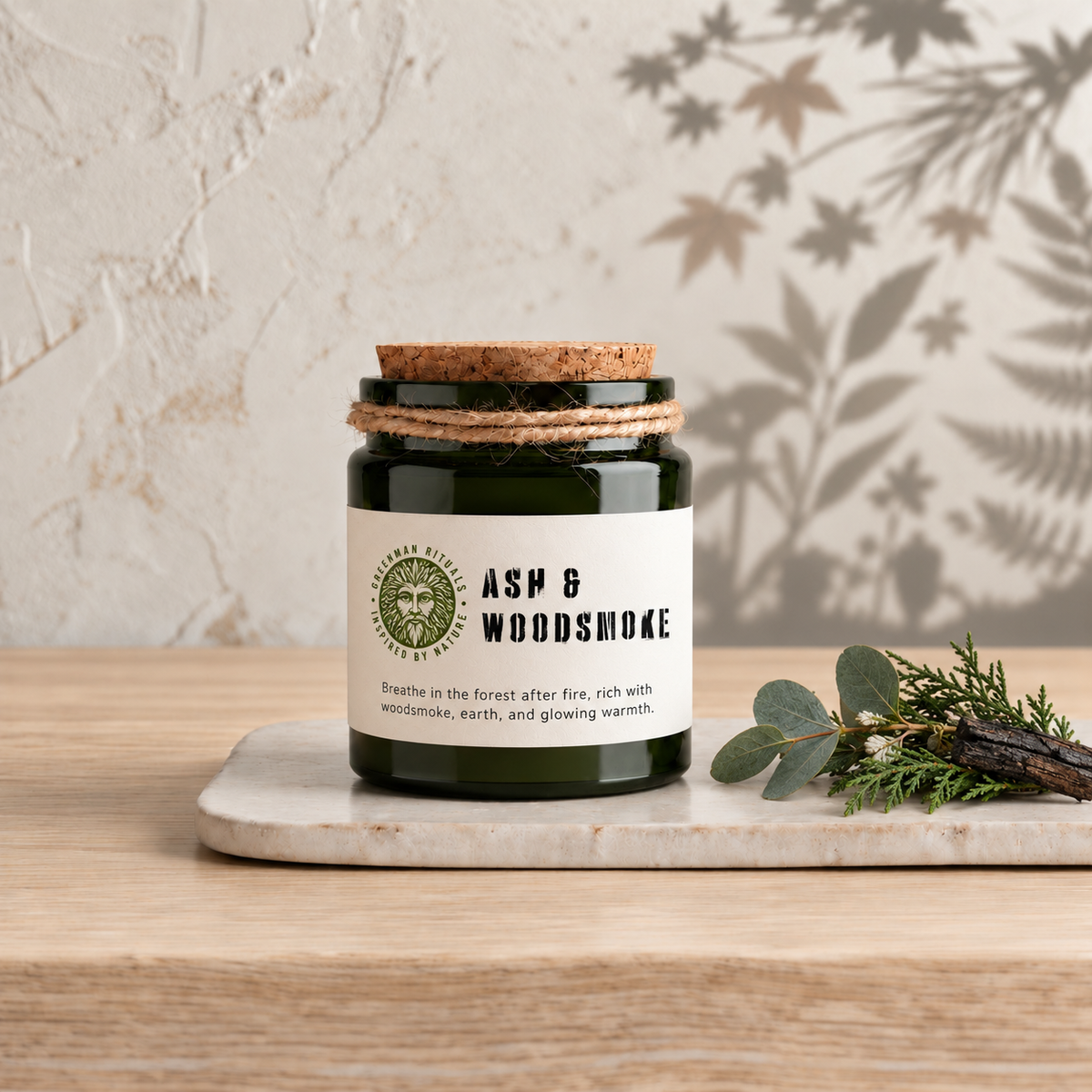 Ash & Woodsmoke Soy Candle
