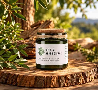 Ash & Woodsmoke Soy Candle