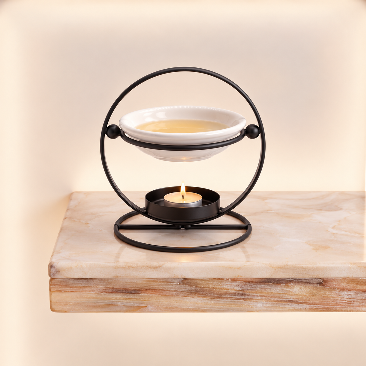 Ceramic & Metal Round Stand