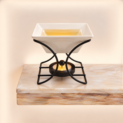 Ceramic & Metal Square Stand