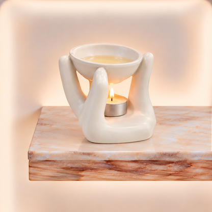 Helping Hand Oil Burner  - White