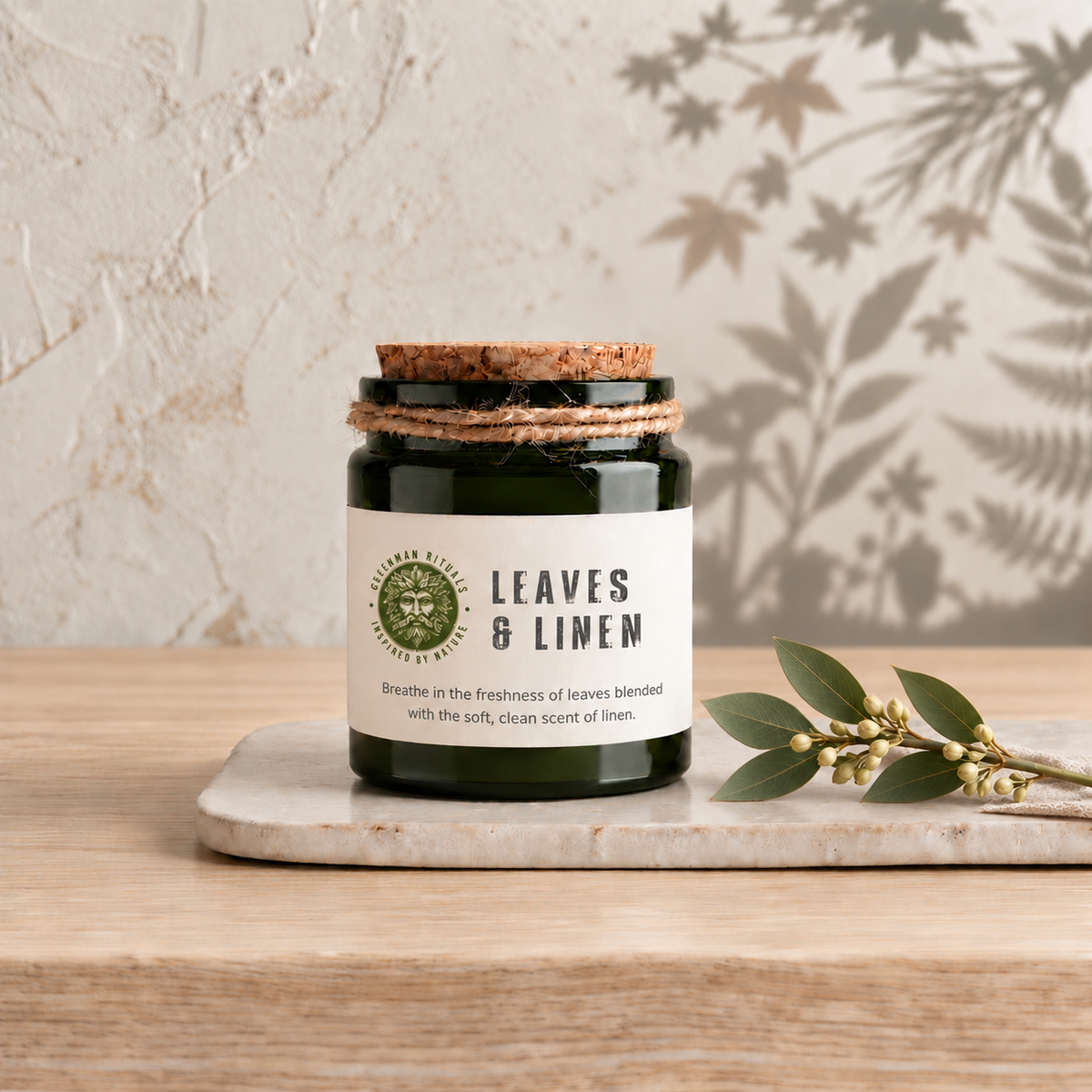 Leaves & Linen Soy Candle