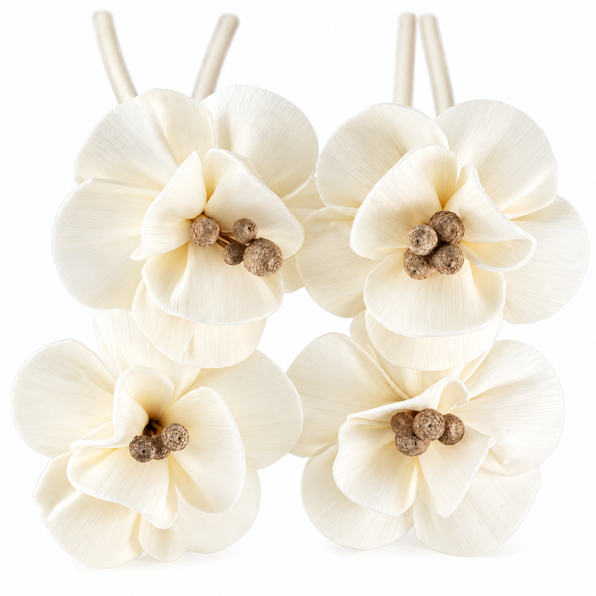 Lily Diffuser Flowers on Reeds - Set of 4