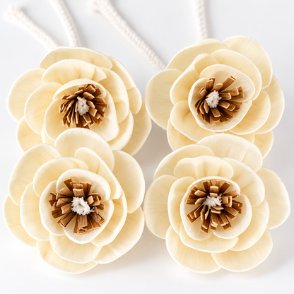 Poppy Diffuser Flowers on Strings - Set of 4