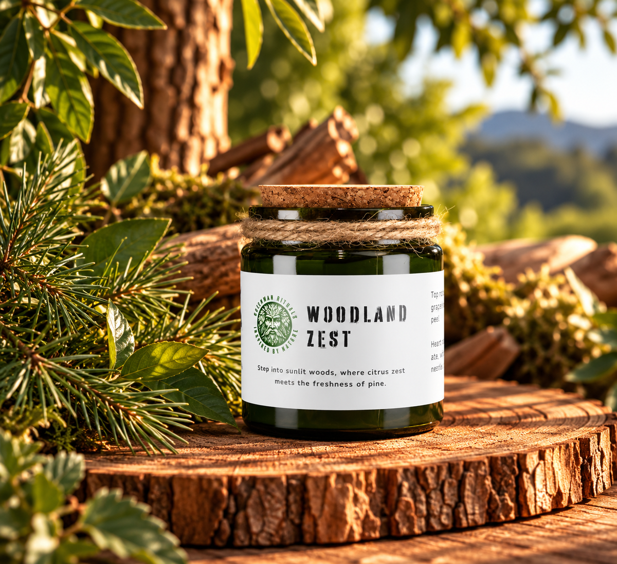 Woodland Zest Soy Candle