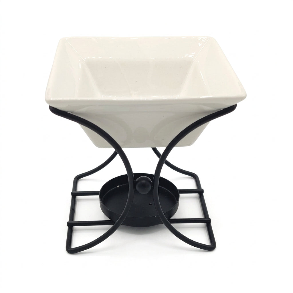 Ceramic & Metal Square Stand