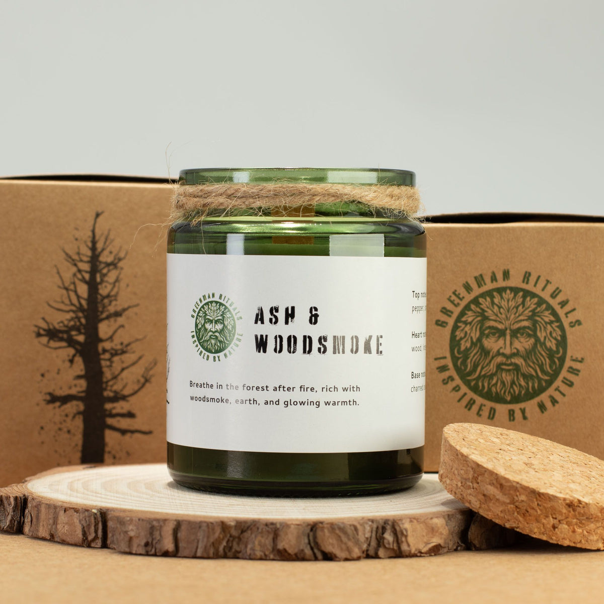 Ash & Woodsmoke Soy Candle