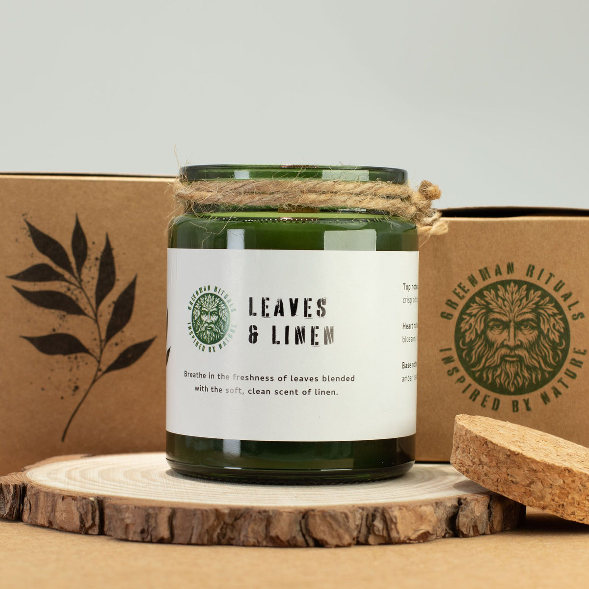 Leaves & Linen Soy Candle