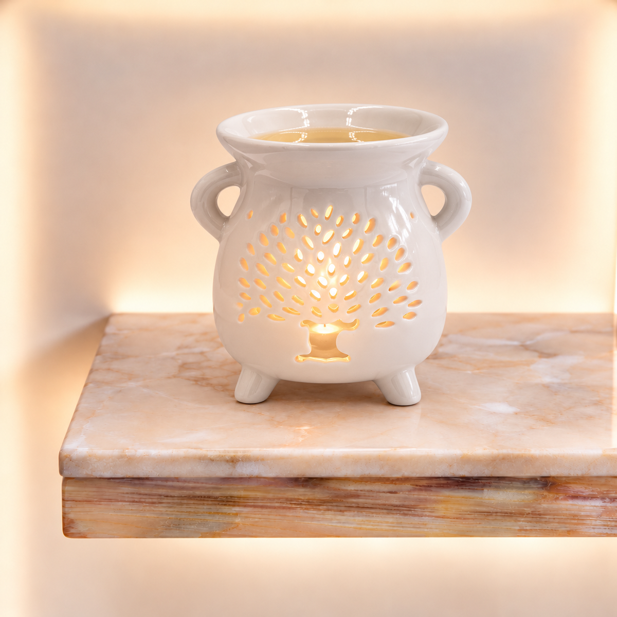 Caildren Oil Burner - Tree of Life - White