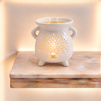 Caildren Oil Burner - Tree of Life - White