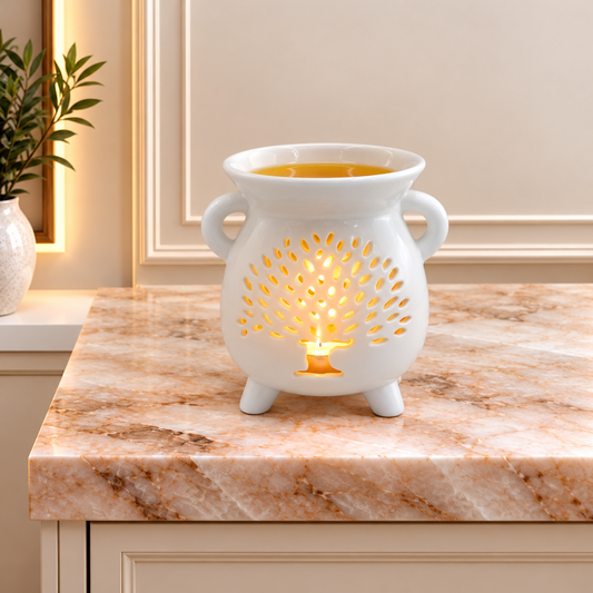 Caildren Oil Burner - Tree of Life - White